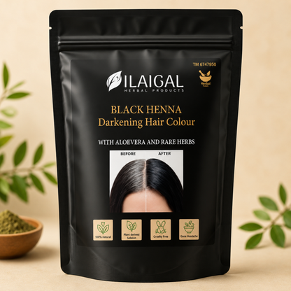 Black Henna Darkening Hair Colour